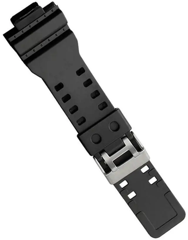 Main image of 3X Natural Resin Replacement Watch Band Strap , For G-Shock GD120/GA-100/GA-110/GA-100C(Black)