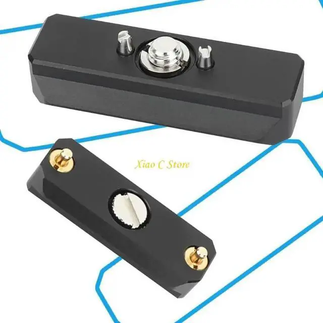 Alt view image 2 of 4 - Double Head AntiSlip Clamp For Camera Equipment Secure Mount 1/4 Screw