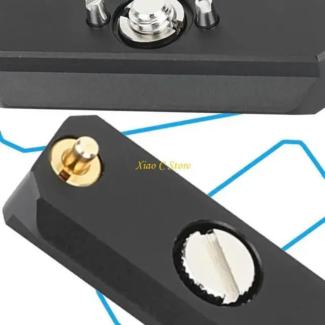 Alt view image 3 of 4 - Double Head AntiSlip Clamp For Camera Equipment Secure Mount 1/4 Screw