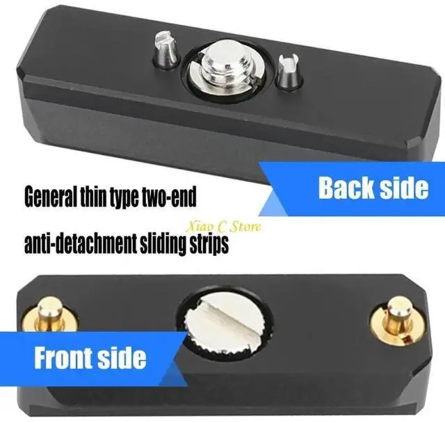 Alt view image 4 of 4 - Double Head AntiSlip Clamp For Camera Equipment Secure Mount 1/4 Screw