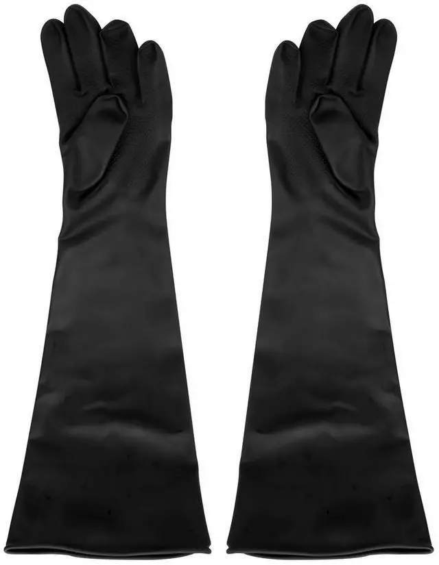 Alt view image 2 of 4 - Sand Blasting Gloves for Sandblast Cabinet Gloves 60x20cm