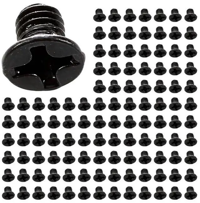 Main image of 500 Pcs M3x4mm Screws Replacement Black For Laptop Hard Drive