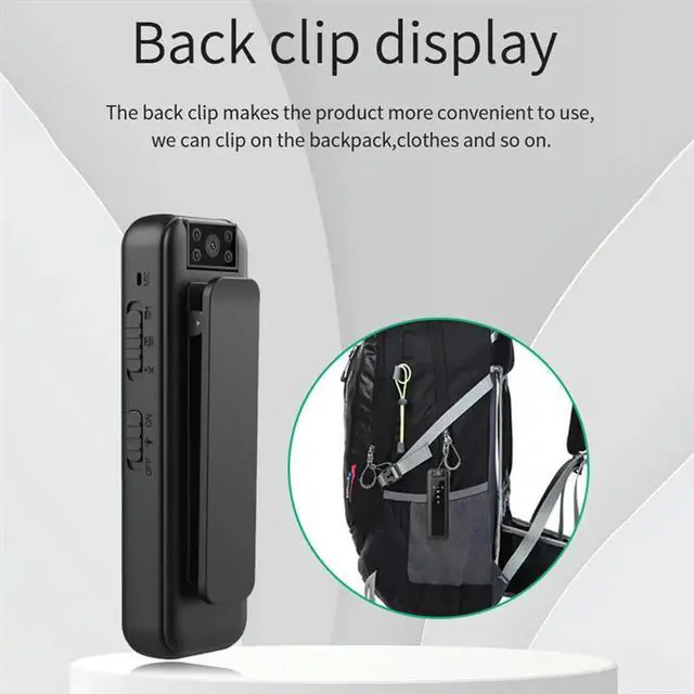 Alt view image 3 of 4 - HD1080P Infrared Night Vision Mini Recorder Camera Wearable Camera Car DVR Home Pet Camera Outdoor Body Camera