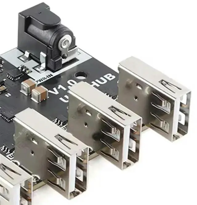 Alt view image 4 of 4 - 2X USB Conector XL-USB USBHUB USB2.0 HUB Hub 4-Port Controller USB 2.0 Expansion Module 40MB/S CH334 Chip