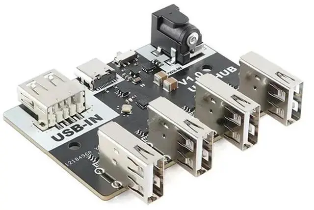 Alt view image 2 of 4 - 2X USB Conector XL-USB USBHUB USB2.0 HUB Hub 4-Port Controller USB 2.0 Expansion Module 40MB/S CH334 Chip