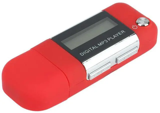 Alt view image 2 of 4 - Mp3 Player 4GB U Disk Music Player Supports Replaceable AAA , Recording (Red)