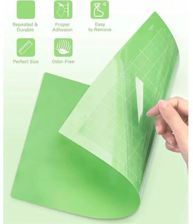 Alt view image 3 of 4 - 6pcs Cutting Mat for Cricut Joy Xtra 12x8.5in Adhesive Reusable Craft Cutting Mats Sticky Accessories Replacement