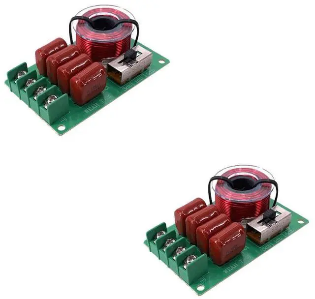 Alt view image 3 of 4 - 2X Frequency Divider Hi-Fi Audio TREBLE BASS Speaker Frequency Divider Stereo Crossover Filters For 2-16Ohm Speake