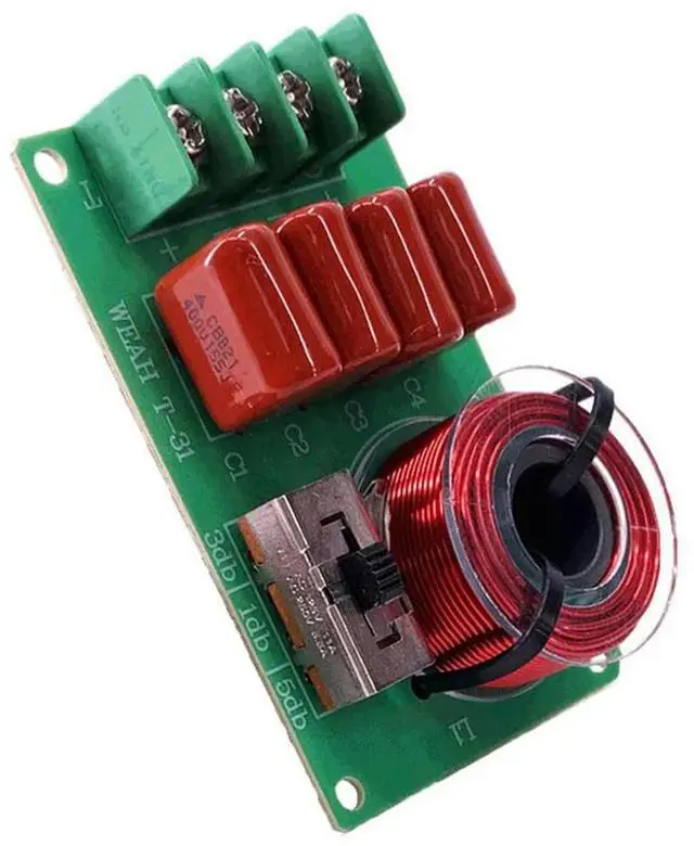 Alt view image 2 of 4 - 2X Frequency Divider Hi-Fi Audio TREBLE BASS Speaker Frequency Divider Stereo Crossover Filters For 2-16Ohm Speake
