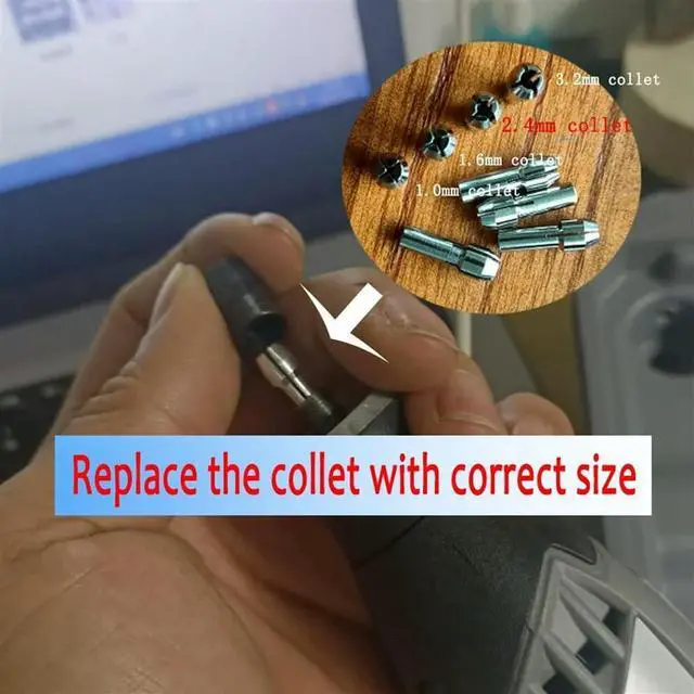 Alt view image 4 of 4 - 10 Pcs Jewelry Setting Burr - 3/32Inch Shank Stone Setting Burs Cylinder - Cone Shape Lapidary Making Tools