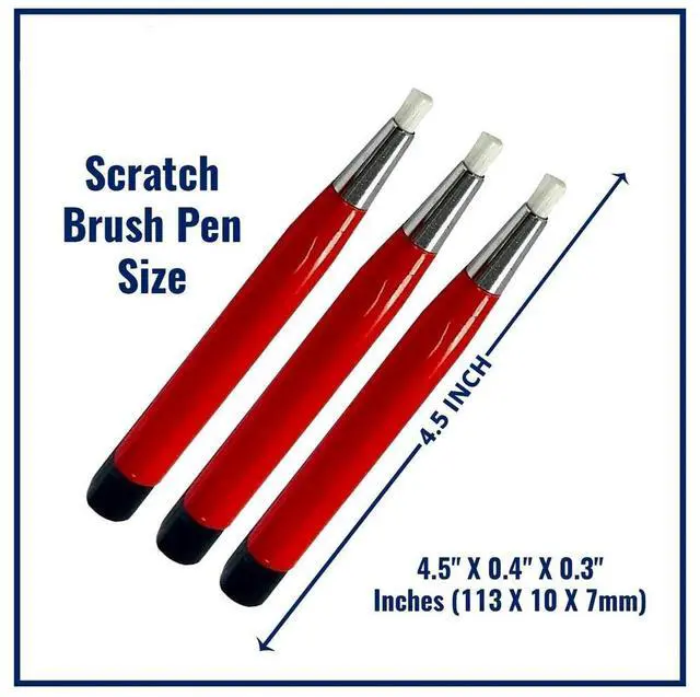 Main image of Fiberglass Scratch Brush Pen 3Pcs Jewelry, Watch, Coin Cleaning, Electronic Applications, Removing Rust and Corrosion