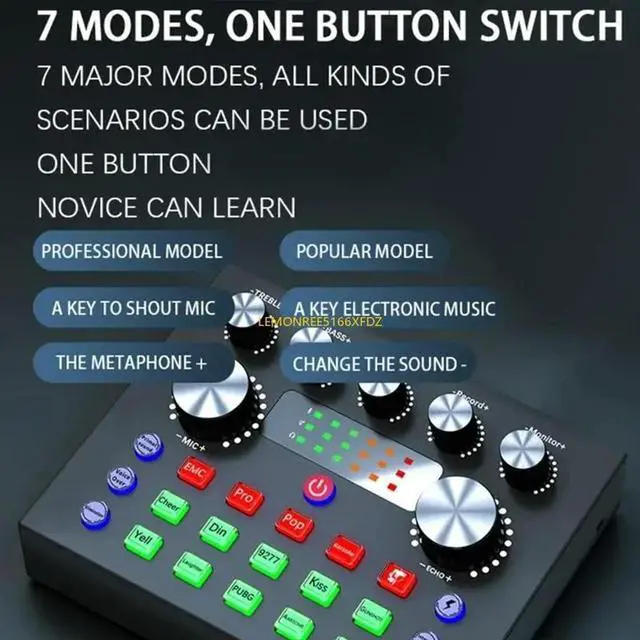 Alt view image 2 of 4 - Voice Changer Microphone Sound Card Voice Changer For PC Streaming phone