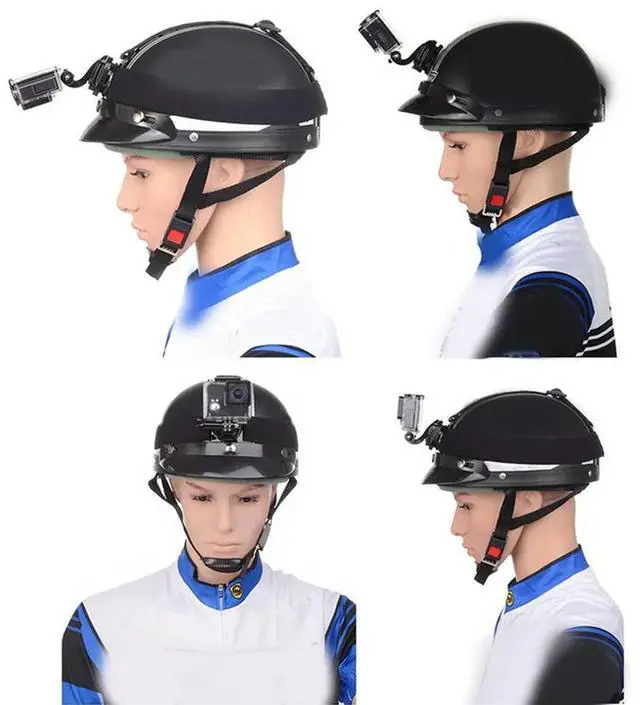 Alt view image 4 of 4 - 3X Action Camera Accessories Set For Gopro Hero 5 3 4 Yi 4K SJCAM Chest Strap Base Mount Go Pro Helmet Kits