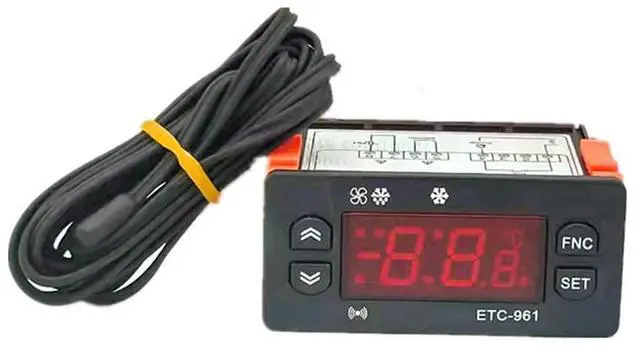 Alt view image 3 of 4 - ETC-961 Thermostat Temperature Controller Humidity Control Thermometer Hygrometer Refrigeration Alarm 220V NTC Sensor
