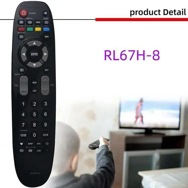 Alt view image 2 of 4 - 2X RL67H-8 TV Remote Control For Changhong TV TV20A-C35 SABA LC32HA3 LED50C2000H LED50C2000IS LED29B1000S