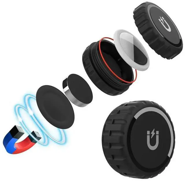 Alt view image 3 of 4 - 2X For  Airtag Protective Cover Magnetic Suction Case For Air Tag Holder GPS Tracker Car Bike Motorcycle