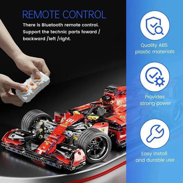 Alt view image 4 of 7 - 1Set Power Function Motor App Remote Control Programming 2 Meduim Moter Set DIY Creative Building Block for Children