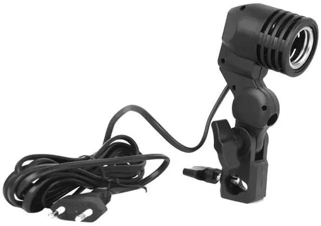 Alt view image 2 of 3 - Photography Photo Light Bulb Single Holder E27 Pedestal Studio EU Plug