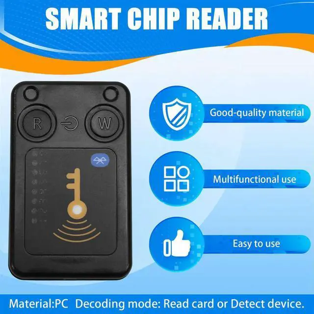 Alt view image 3 of 4 - RFID Smart Chip Reader ISO14443 Key Detection EM125KHZ IC 13.56Mhz Badge Decode RFID Emulator Support Clone Card