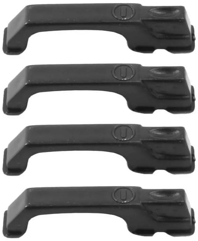 Alt view image 3 of 4 - 2Set Black Plastic Climbing Car Door Hinges & Door Handles For 1:10 RC Crawler Traxxas TRX4