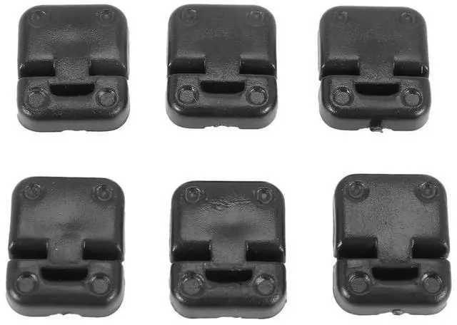 Alt view image 2 of 4 - 2Set Black Plastic Climbing Car Door Hinges & Door Handles For 1:10 RC Crawler Traxxas TRX4