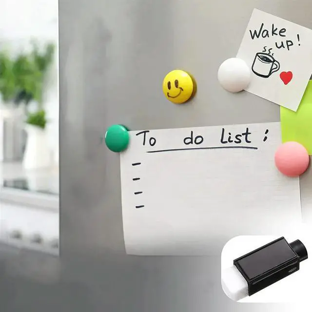 Main image of 100 Pieces Dry Erase Markers Whiteboard Black Dry Erase Markers with Rubber Cap Fine Tip Dry Erase Markers