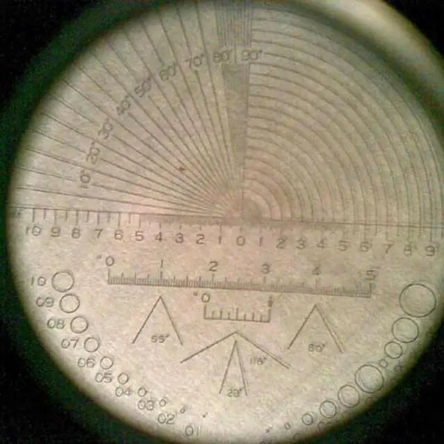 Alt view image 4 of 4 - 10X Stand Measuring Magnifier Scale Loupe Magnifying Glass 10X with Scaled Magnifier