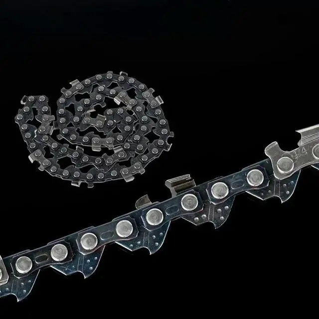 Alt view image 2 of 4 - 5 Pieces 6 Inch Mini Chainsaw Chain with 2 Pcs Replacement Saw Chain Bar for Cordless Electric Portable Mini Chainsaw