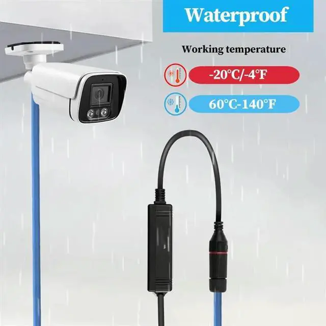 Alt view image 2 of 4 - Waterproof Gigabit 48V To 24V Poe Converter IEEE802.3 Af/At,100/1000Mbps Poe To 24V Adapter Waterproof Poe Convert