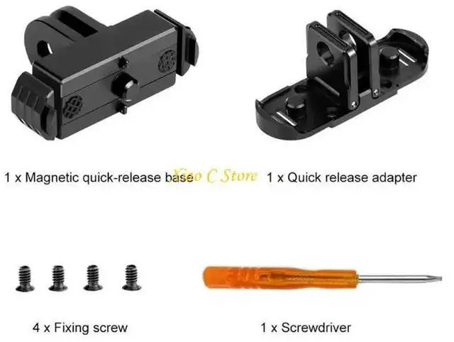 Alt view image 2 of 4 - Action Camera Quick Detach Adapter Mount With 1/4Inch Screw Hole For 12/11/10/9/8 Models