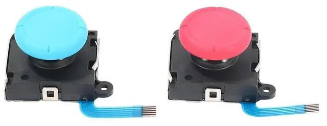 Alt view image 3 of 4 - 3D Analog Joystick Joy-Con Replacement Left/Right Thumbstick For Nintendo Switch/Switch Lite Controller 6Pack (Red