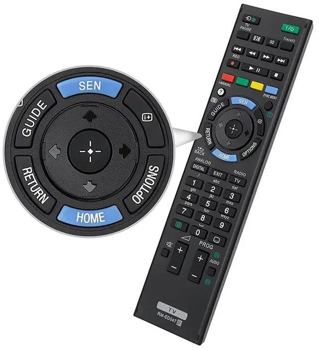 Alt view image 2 of 4 - 5X TV Remote Replacement Universal Remote Control For Bravia TV RM-ED047 RM-YD103 RM-ED050 RM-ED052 RM-
