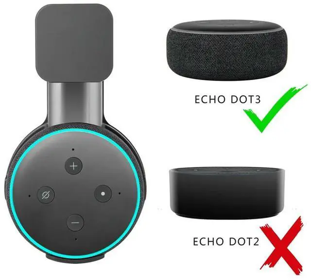 Alt view image 4 of 7 - 2X Speaker Wall Mount Holder For Alexa Echo Dot 3Rd Generation Indoor Sound Box With Screwless Cable Management, W