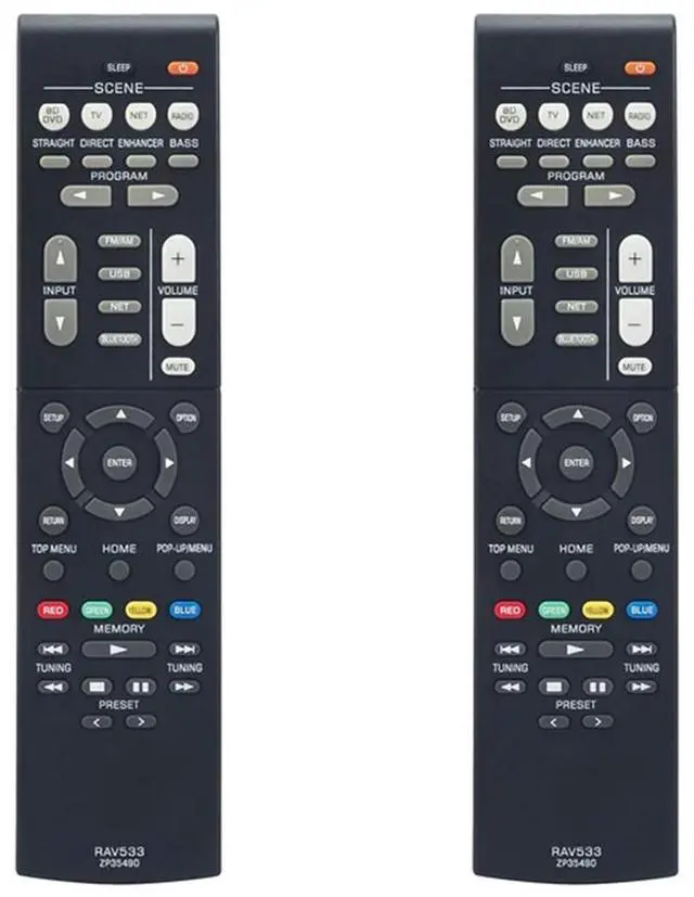 Main image of 2X RAV533 Replace Remote Control For  AV Receiver Home Theater System RX-V579 HTR-4068 TSR-5790 HTR-3068 RX-