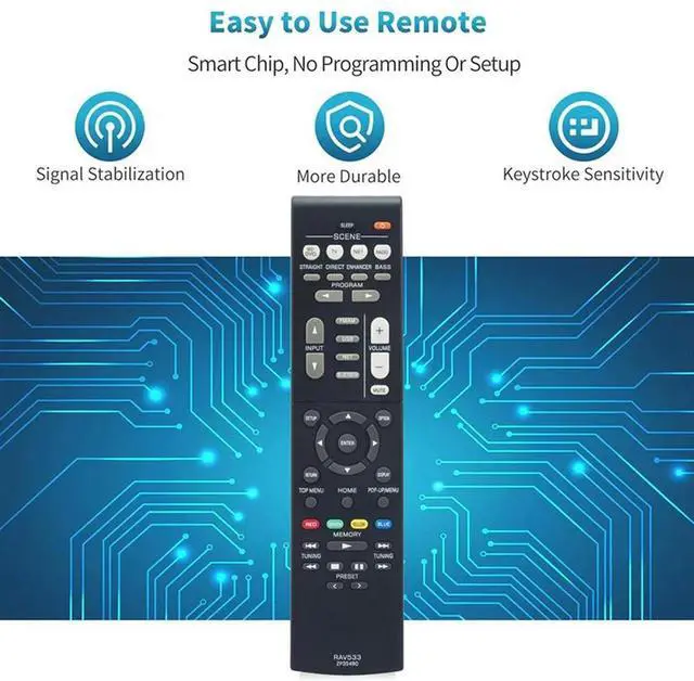 Alt view image 2 of 4 - 2X RAV533 Replace Remote Control For  AV Receiver Home Theater System RX-V579 HTR-4068 TSR-5790 HTR-3068 RX-