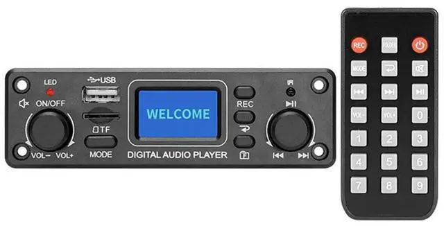 Alt view image 2 of 4 - Digital Audio Player Bluetooth MP3 Player Decoder Board 128X64 DOTS LCD USB SD BT FM Music Player Module TPM119B