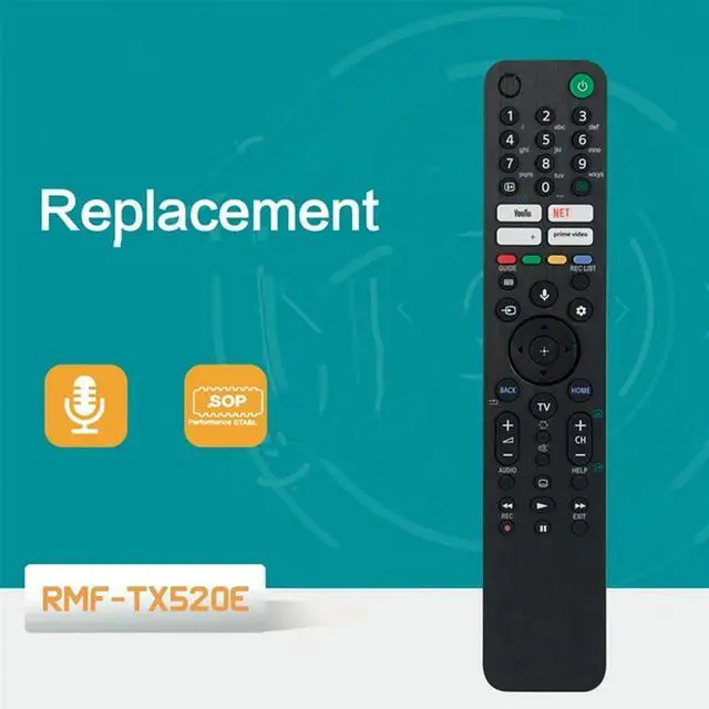Alt view image 3 of 4 - RMF-TX520E Voice Remote RMF-TX520E Voice Remote Control For 4K 8KHD Smart TV Remote Control KD-65X80 KD-75X80