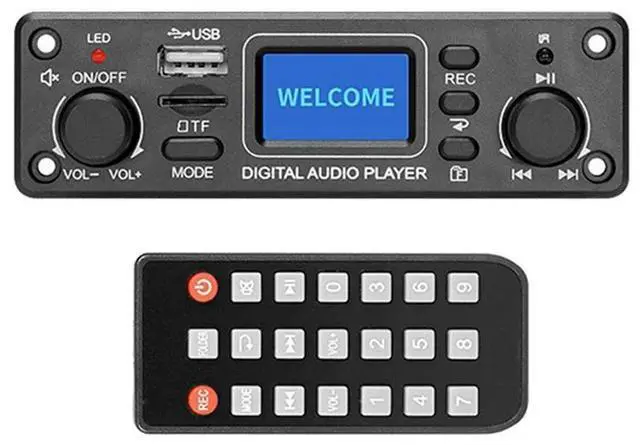 Alt view image 3 of 4 - Digital Audio Player Bluetooth MP3 Player Decoder Board 128X64 DOTS LCD USB SD BT FM Music Player Module TPM119B