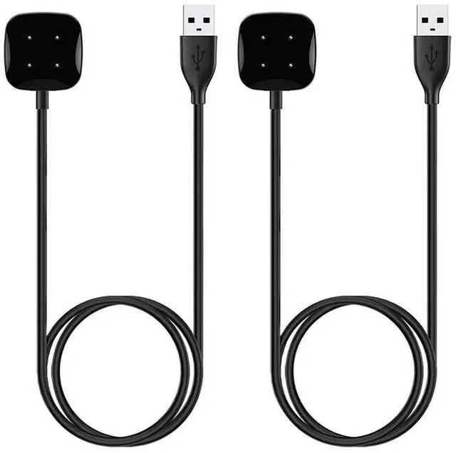 Alt view image 2 of 4 - 4Pack 3.3 FT Charger Cable USB Charging Dock For Fitbit Sense/Versa 3 Smartwatch