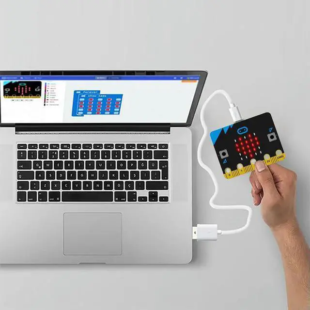 Alt view image 4 of 4 - Micro:Bit V1.5 Development Board Micro:Bit Smart Car Kit/Qtruck/Python Education BBC Microbit Programmable Robot for DIY