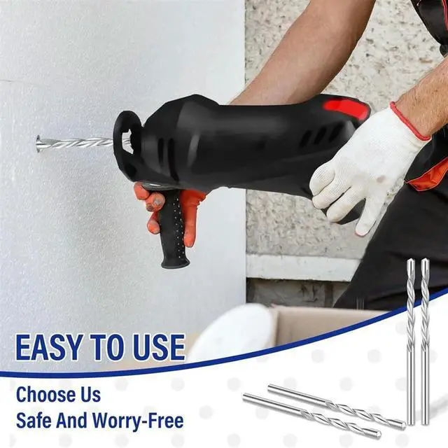 Alt view image 4 of 4 - 50 Pcs Drywall Bit 1/8 Inch Spiral Saw Tip Cutting Bits Drywall Guide Point Cutting Bits Tools, for Use with Spiral Saw