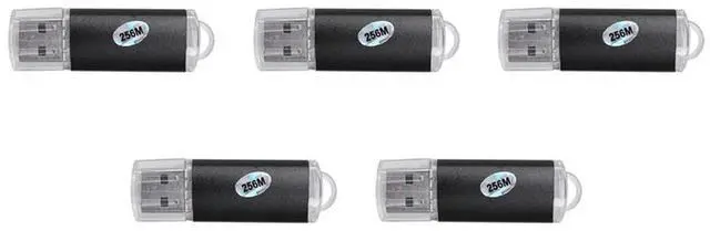 Alt view image 4 of 4 - 5X 256 MB USB 2.0 Flash U Disk Black