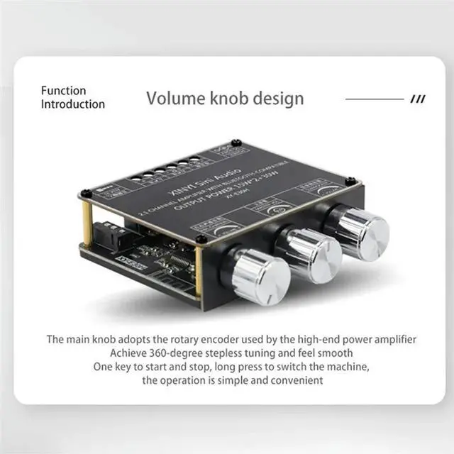 Alt view image 3 of 4 - 2X XY-E30H 2.1 Channel Bluetooth Audio Power Amplifier Board Module High And Low Bass Subwoofer App