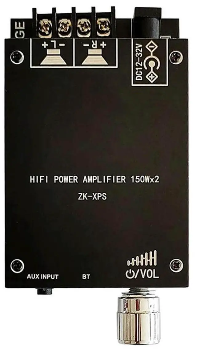Alt view image 2 of 4 - ZK-XPS 5.0 Bluetooth Power Amplifier Board Dual 150W Channel Amplifier Board with Short Circuit Protection for Sound Box