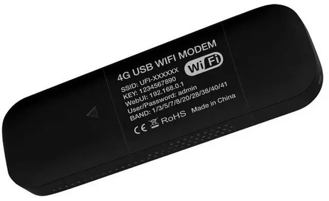 Alt view image 3 of 4 - 4G USB Modem 150Mbps with SIM Card Slot 4G LTE Car Wireless Router USB Dongle Support B28 European Band Black