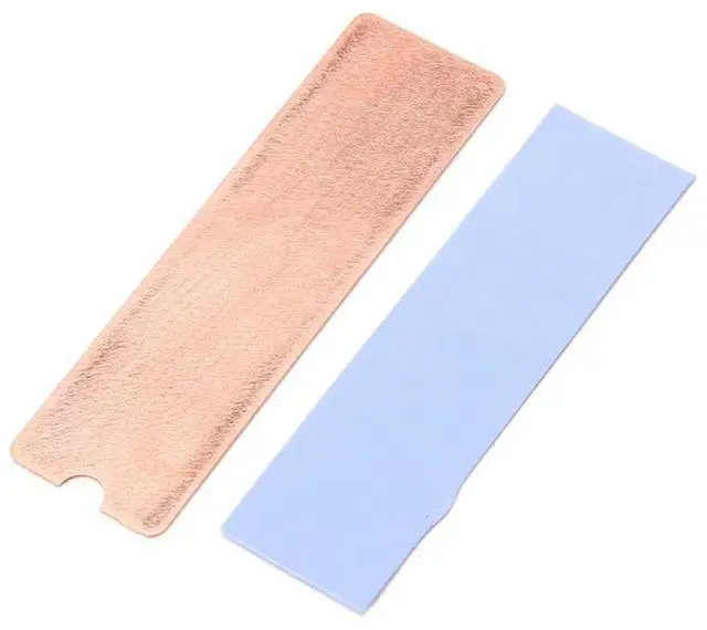 Alt view image 3 of 4 - 6Pcs M.2 SSD Heat Sink NVME NGFF M.2 2280 Solid State Hard Disk Pure Copper Heatsink Thin Radiator 0.5Mm
