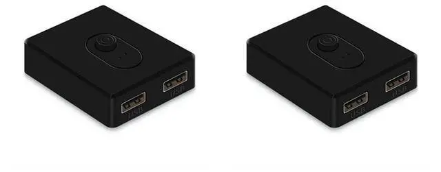 Alt view image 2 of 4 - 2X USB 2.0 KVM Switch 1X2/2X1 Switcher USB Splitter Shared Controller For Laptop Computer Printer Keyboard Mouse,