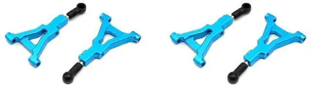 Alt view image 3 of 4 - 4 Pack Metal Front Lower Suspension Swing Arm For 1/10 Tamiya TRF416 RC Car Upgrade Parts
