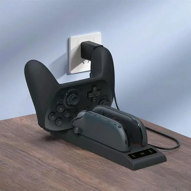 Alt view image 3 of 4 - 3-In-1 Game Controller Charger For Switch 2 PRO With Charging Indicator NS2 Left And Right Controllers