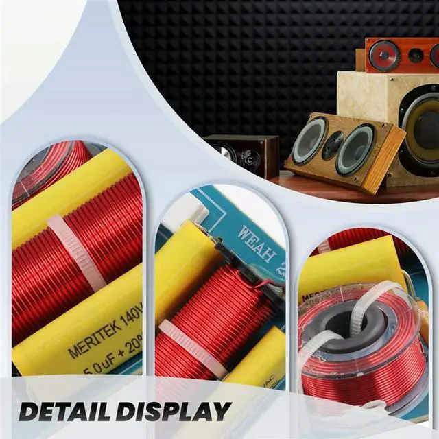 Alt view image 2 of 4 - 2X 120W 2 Way Audio Frequency Divider DIY Bass Speaker Subwoofer Crossover Filters Accessories 2800Hz